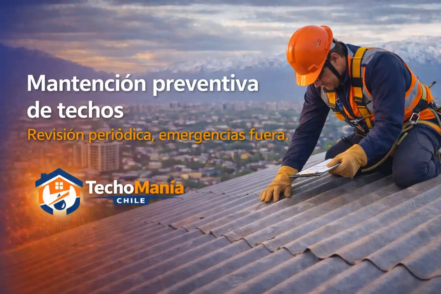 Mantención preventiva de techos