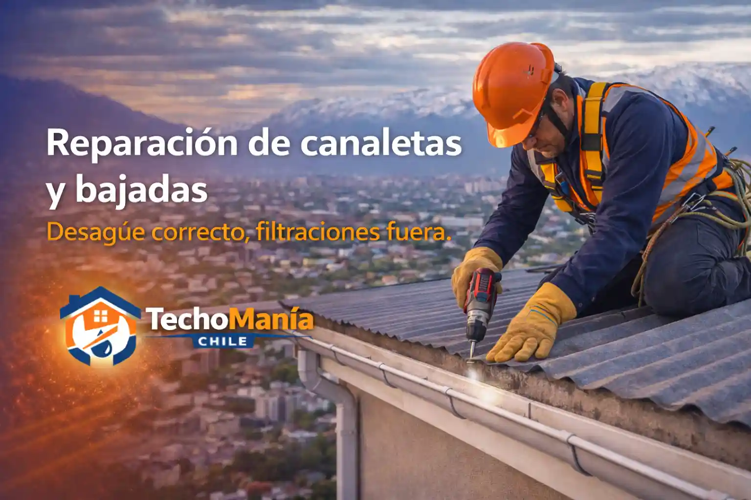 Reparación de canaletas y bajadas